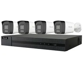 HiLook Kit Bullet 6MPx / Kamerasystem / 1x NVR-108MH-C/8P / 4X IPC-B160HA-LUF / 2TB / SMART Hybrid Light / PoE