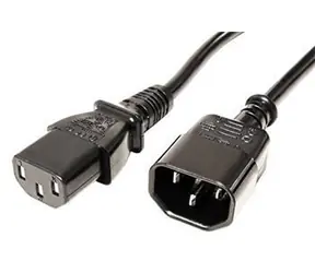 Valueline schwarzes Stromverlängerungskabel IEC320 C14 - C13 / 3M