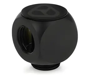 Thermal Grizzly DeltaMate Rotary-T schwarz / Drehanschluss / G1/4" / 90° / Wasserkühlung