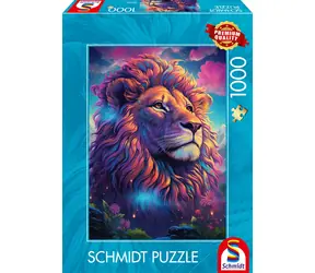 Schmidt Puzzle Löwe im bunten Wirbelwind / 1000 Teile / ab 12 Jahren