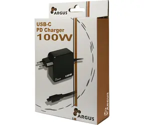 Inter-tech Argus PD-2100 schwarz / Ladegerät / USB-C / PD 3.0 / 100 W / Kabel 1,8 m