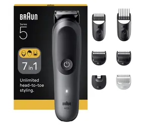 Braun Series 5 AIO5520 dunkelgrau / Rasierer / Schnellladefunktion / Lithium ION -Akku