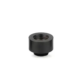 Thermal Grizzly DeltaMate Extender MF10 schwarz / Verlängerungsadapter / G1/4" / Wasserkühlung / mattes Chrom