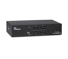 Inter-tech AS-41HA HDMI / KVM-Switch / 4 Ports / USB 2.0 / Audio 3,5 mm / max. 1920x1440