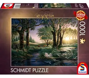 Schmidt Puzzle Terry Redlin - Morgenzauber am Teich / 1000 Teile / ab 12 Jahren