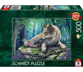 Schmidt Puzzle Wolf und Elf / 500 Teile / ab 10 Jahren