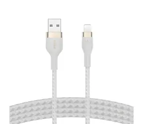 Belkin Flex CAA010bt3MWH weiß / USB-A auf Lightning Kabel / 3 m / MFi-zertifiziert
