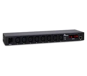 Inter-tech Argus SW-0816 schwarz / Steckdosenleiste / 19"-Rack / 8x IEC C13 / 16A / LCD-Display