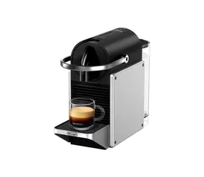 DeLonghi Pixie EN127.S silber/schwarz / Kapselkaffeemaschine / Nespresso / 1260 W / 19 bar