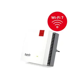 AVM FRITZ! Repeater 1700 weiß / Repeater / Wi-Fi 7 / 3568 Mbit/s / 2,4 GHz + 5 GHz / 1x Gigabit-LAN