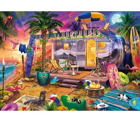 Schmidt Puzzle Wohnwagen am Meer / 1000 Teile / ab 12 Jahren