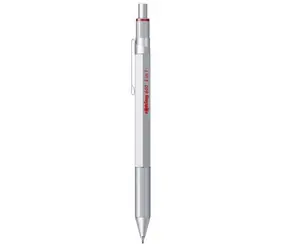 Rotring 600 Silber / Multifunktionsstift / Mikrobleistift + Kugelschreibermine blau, rot