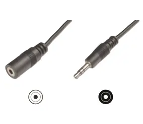 Goobay / Audio-Verlängerungskabel / 3,5-mm-Klinkenstecker / 3 m