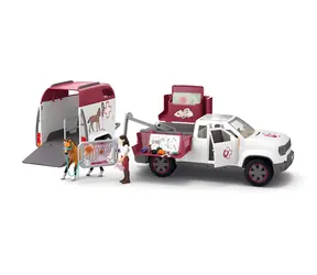 Schleich Horse Club Spielset Mobiler Tierarzt mit Anhänger