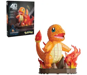 Spin Master 4D Build Pokémon Charmander Bausatz / 241 Teile / ab 12 Jahren