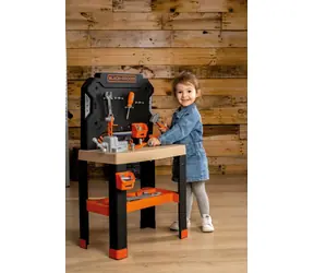 Smoby Black+Decker Werkstatt / 71 Zubehörteile / ab 3 Jahren