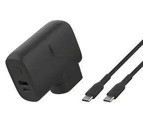 Belkin BOOST Charge Hybrid-Ladegerät mit Powerbank / Ladegerät mit Powerbank / 2-in-1 / BPZ003bt1MBK-B6