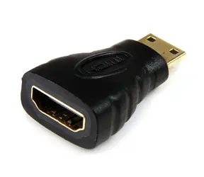StarTech Mini HDMI zu HDMI Adapter schwarz / Adapter / 4K / 120 Hz