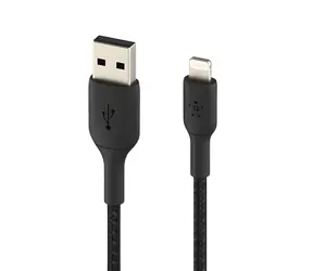 Belkin Lightning-Kabel USB-A 3 m schwarz / Lade- und Datenkabel / geflochten / MFi-zertifiziert