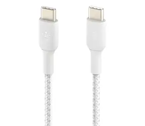 Belkin BOOST CHARGE CAB004bt2MWH weiß / Datenkabel / geflochten / USB-C - USB-C / 2 m