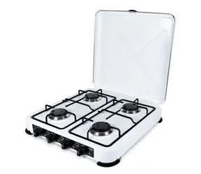 Promis KG400B schwarz / Kochfeld / Gas / 4 Brenner / Tischgerät