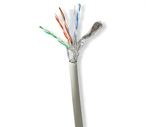 Nedis Cat6 grau / Installationskabel / S/FTP / 100 m / LSZH / Kupfer