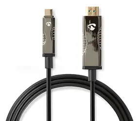 Nedis USB-C auf HDMI aktives optisches Kabel 20 m schwarz / HDMI-Kabel / AOC / 18 Gbit/s