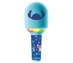 LEXIBOOK Karaoke-Mikrofon mit Leuchtfunktion / Bluetooth / LED-Hintergrundbeleuchtung / 4 Stimmeffekte