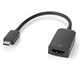 Nedis USB-C - HDMI schwarz / Adapter / USB 3.2 Gen 1 / 4K 60Hz / 0,20 m