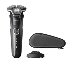 Philips Series 5000 S5898/35 schwarz / Herrenrasierer / Rotationsrasierer / Nass- und Trockenrasur / 60 Minuten Betriebsdauer