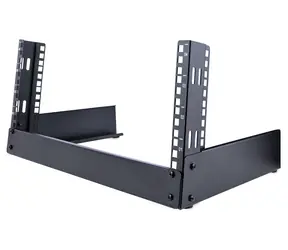 StarTech 4U offenes Standrack / Rack / Freistehend / 500 mm / Tragfähigkeit 30 kg / Schwarz