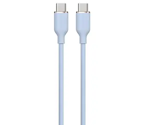 Devia Jelly Series Silikonkabel blau / USB-C - USB-C Kabel / 1,2 m