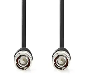 Nedis BNC-Videokabel schwarz / Videokabel / BNC-BNC / 75 Ohm / 2 m / PVC