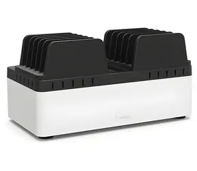 Belkin Store and Charge Go schwarz, weiß / Lade- und Aufbewahrungsstation / feste Fächer