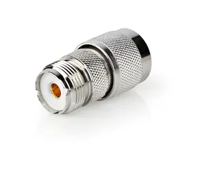 Nedis Antennenadapter N-Stecker - PL259-Buchse / Adapter / vernickelt / 75 Ohm / Silber / 10 Stück.