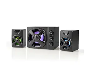 Nedis Gaming-Lautsprecher 2.1 / Lautsprecher / 33 W / USB-Stromversorgung / 3,5-mm-Klinkenanschluss / LED