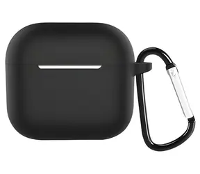 Devia Silikon-Schutzhülle schwarz / Hülle für Apple AirPods 3 / Silikon