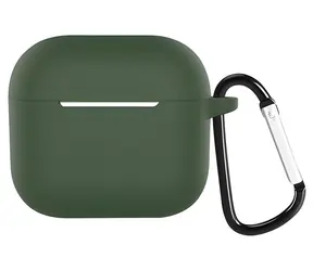 Devia Silikon-Schutzhülle, dunkelgrün / Hülle / Apple AirPods 3 / Silikon