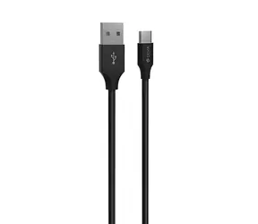 Devia Gracious Cable schwarz / USB-A-auf-USB-C-Kabel / 2 m