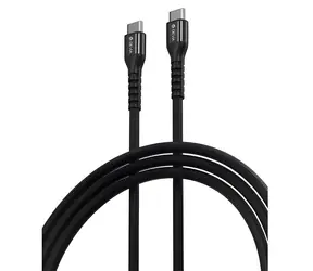 Devia Cable Gracious Woven USB-C - USB-C schwarz / Kabel / Geflochten / 1,5 m