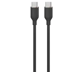 Devia Jelly Series schwarz / Ladekabel / USB-C - USB-C / 1,2 m / Silikon