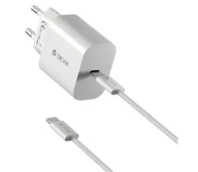 Devia SMART Series PD 30W weiß / Netzteil / USB-C / USB-C-Kabel / 30W PD