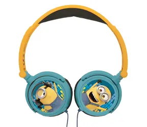 Lexibook Minion Kopfhörer / Kopfhörer / Faltbar / Lautstärkebegrenzung 85 dB / 3,5-mm-Klinkenstecker, USB-C
