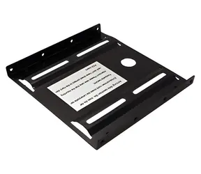 Goobay schwarz / 2,5"-HDD/SSD-Halterung auf 3,5"-Einschub / Metall