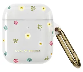 iDeal of Sweden durchsichtige, kleine AirPods 1 & 2 Hülle mit Blumenmuster / Kopfhörerhülle aus TPU / mit Blumenmuster