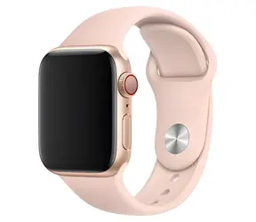Devia Deluxe Sportarmband 44/45/46 mm Rosa Sand / Sportarmband für Apple Watch