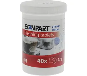 ScanPart 2-Phasen-Geschirrspüler-Reinigungstabletten, 40 Stück / Geschirrspültabs
