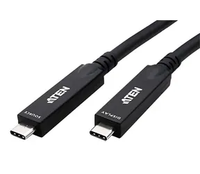 Aten UE3410F schwarz / USB-C-Kabel / DP AOC / 10 Gbit/s / PD 60 W / 10 m