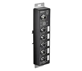 Trendnet TI-XPG50 / Industrie-Switch / 5- Port M12 / 4X PoE+ / EN50155