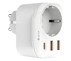 Devia SMART Series weiß / Netzladegerät / USB-A + USB-C / PD 20W